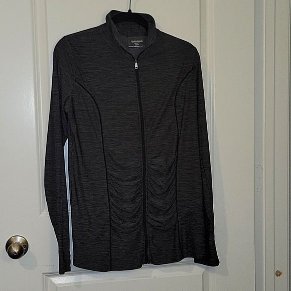 Maternity Motherhood Gray Sports Longsleeve Top - Picture 1 of 6